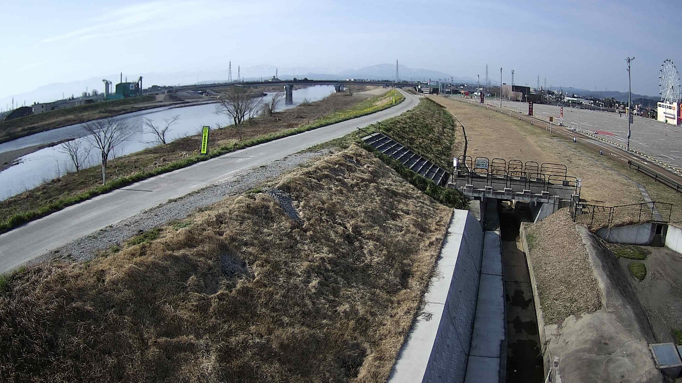 小矢部川田川茅蜩橋ライブカメラ(富山県高岡市宝来町)