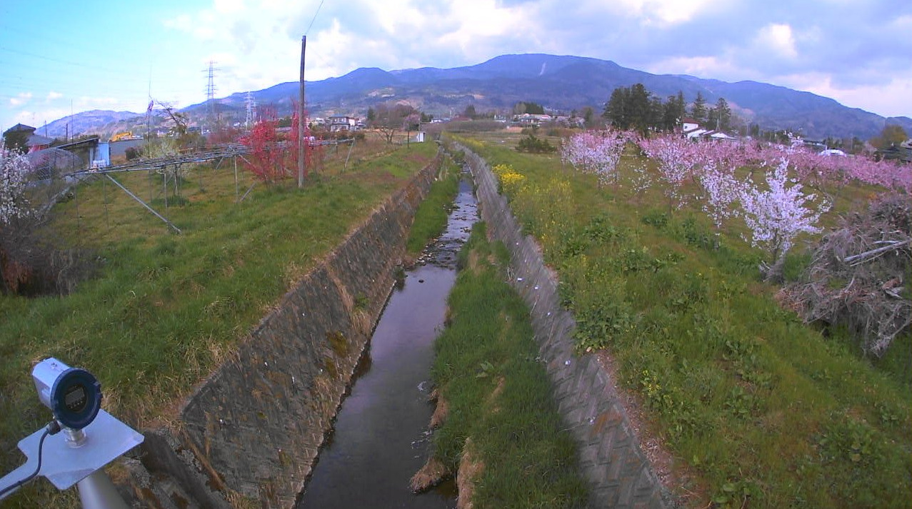 普蔵川足ノ町橋ライブカメラ(福島県桑折町北半田)