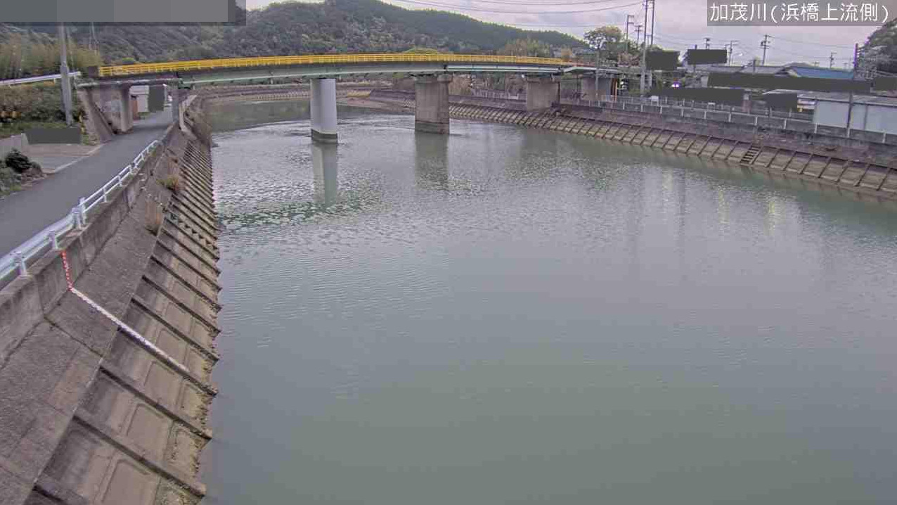 加茂川浜橋上流側ライブカメラ(三重県鳥羽市船津町)