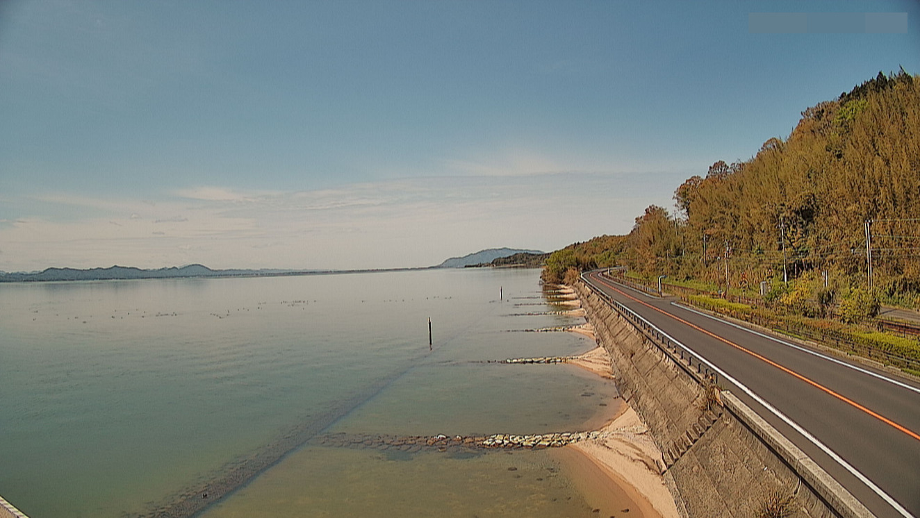 宍道湖秋鹿湖岸観測所ライブカメラ(島根県松江市岡本町)