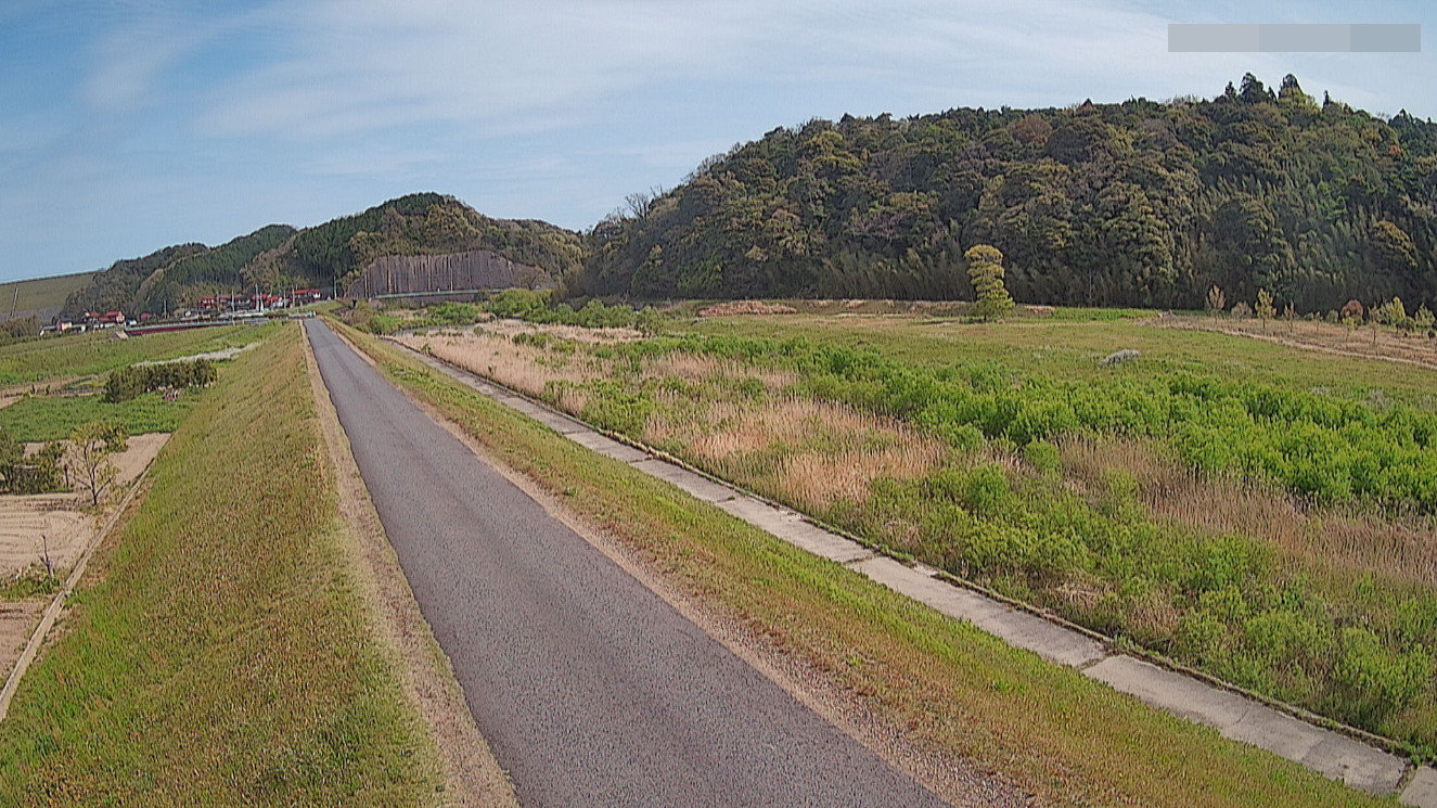 高津川派川1.8KP左岸ライブカメラ(島根県益田市内田町)
