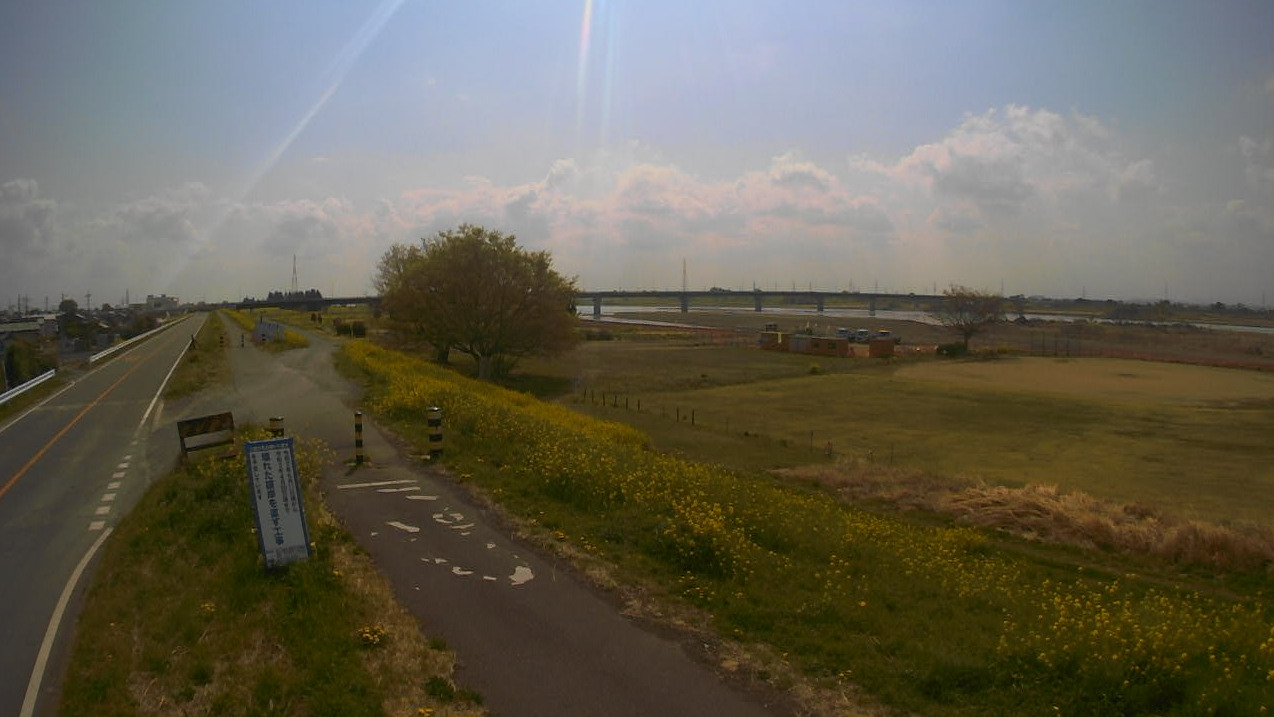 利根川175.0KP左岸ライブカメラ(群馬県伊勢崎市境平塚)