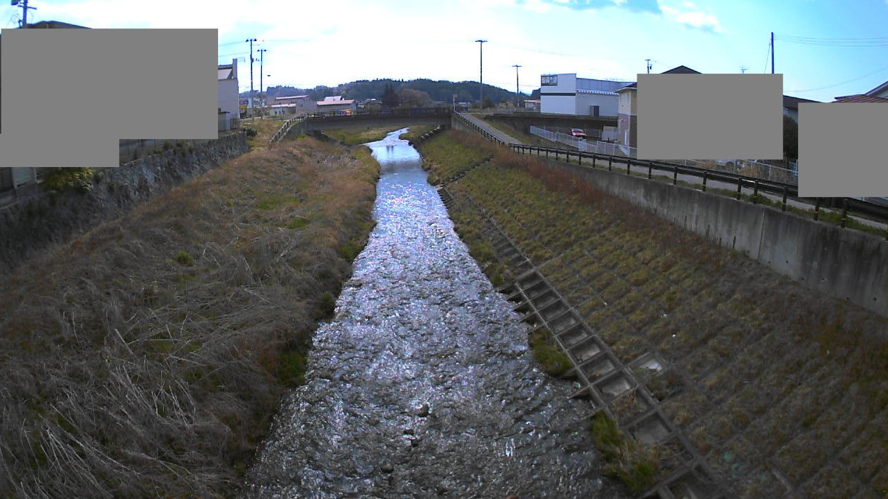 油井川福岡橋ライブカメラ(福島県二本松市油井)