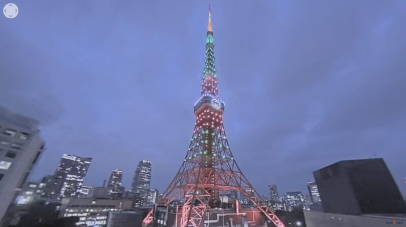 東京タワーライトアップライブカメラ 国際女性デー
