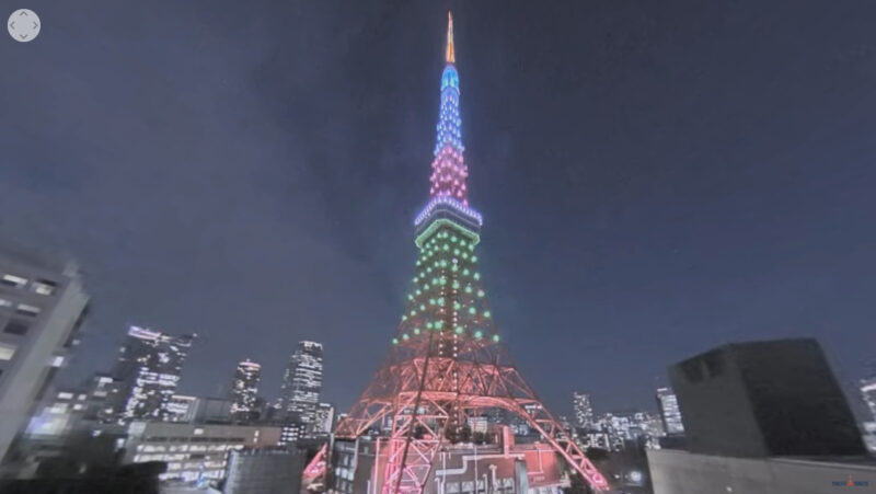 東京タワーライトアップライブカメラ　2022年2月28日　Rare Disease Day(世界希少・難治性疾患の日 RDD)