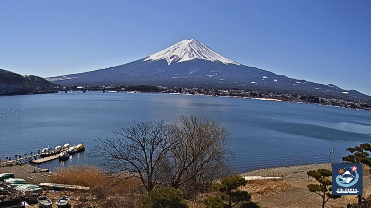 北河口湖観光協会第1ライブカメラ(山梨県富士河口湖町河口)