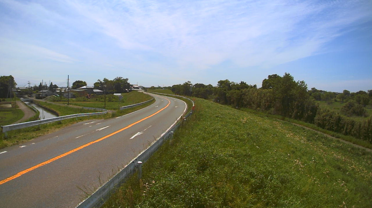 小貝川24.4KP左岸ライブカメラ(茨城県つくばみらい市押砂)