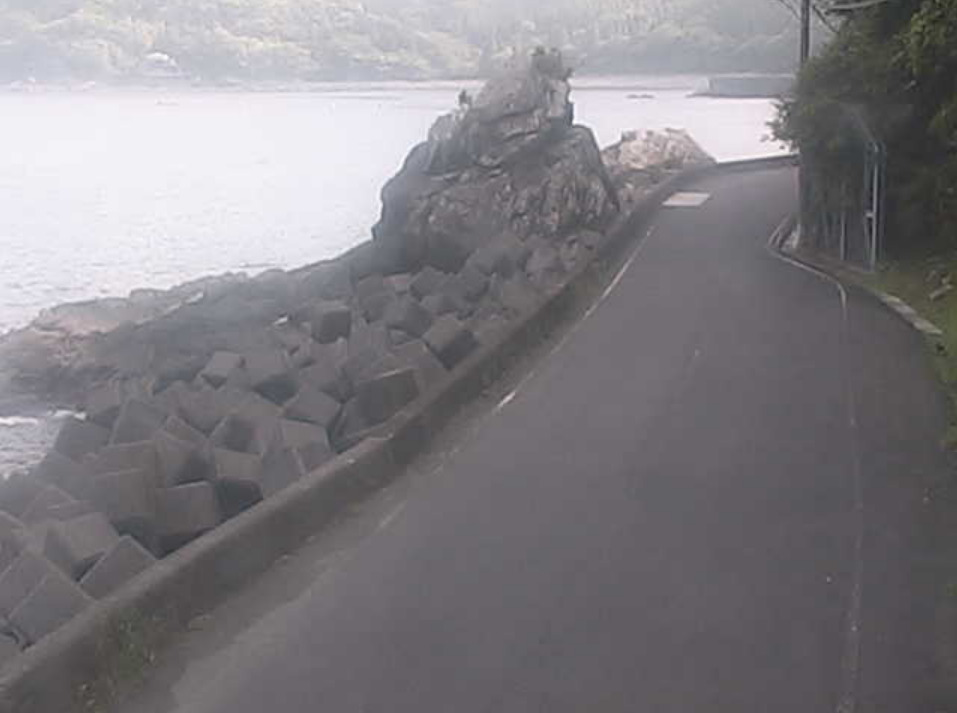 大分県道122号古江丸市尾線葛原ライブカメラ(大分県佐伯市蒲江葛原浦)