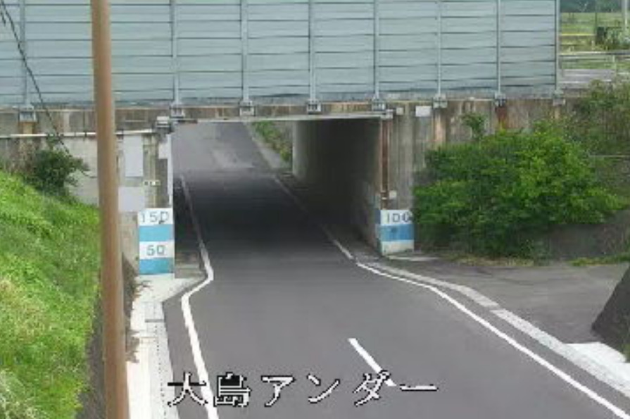 栃木県道344号湯本大島線大島アンダーライブカメラ(栃木県那須町大島)