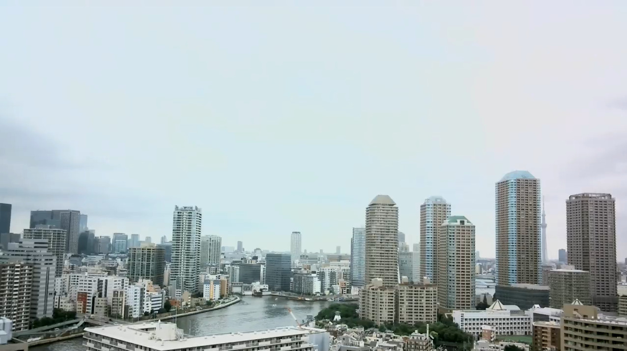 TokyoNightView東京上空天気ライブカメラ(東京都中央区月島)