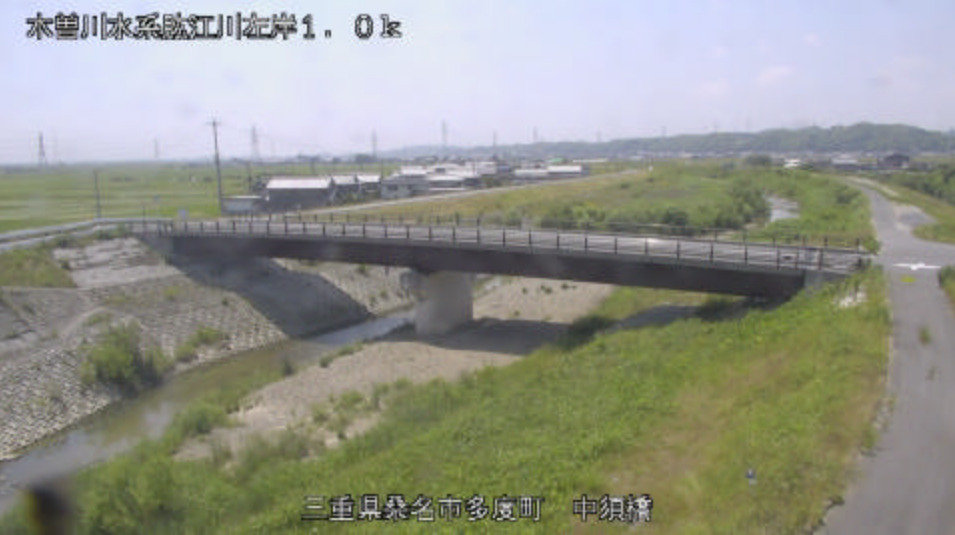肱江川中須橋ライブカメラ(三重県桑名市多度町香取)