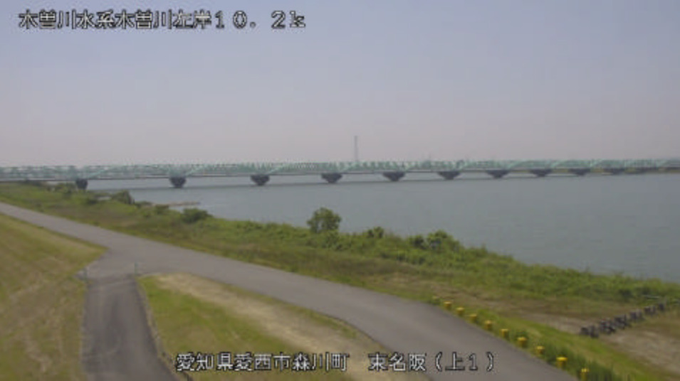 木曽川東名阪自動車道ライブカメラ(愛知県愛西市森川町)