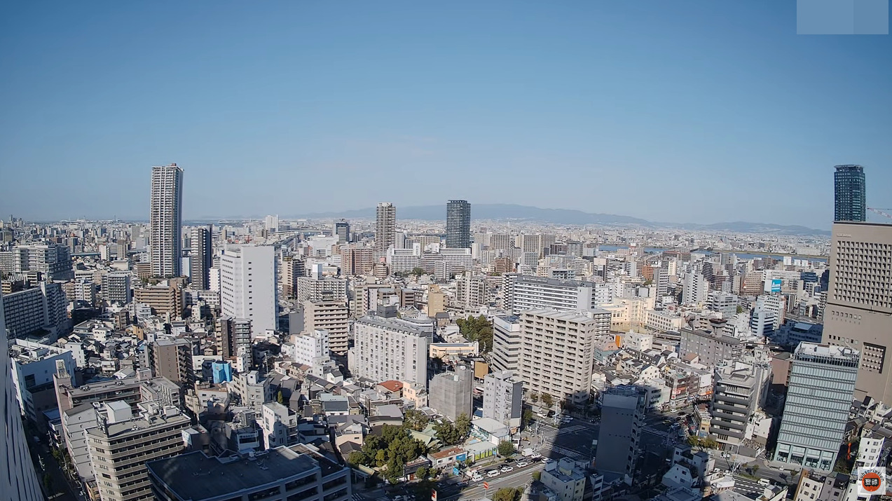 大阪市上空天気ライブカメラ(大阪府大阪市福島区)