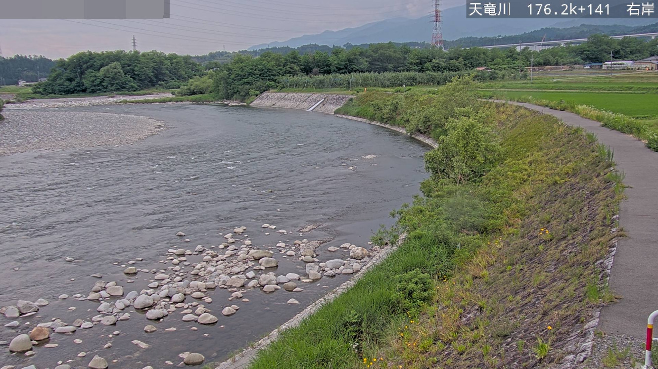 天竜川176.2KP右岸ライブカメラ(長野県駒ヶ根市赤穂)