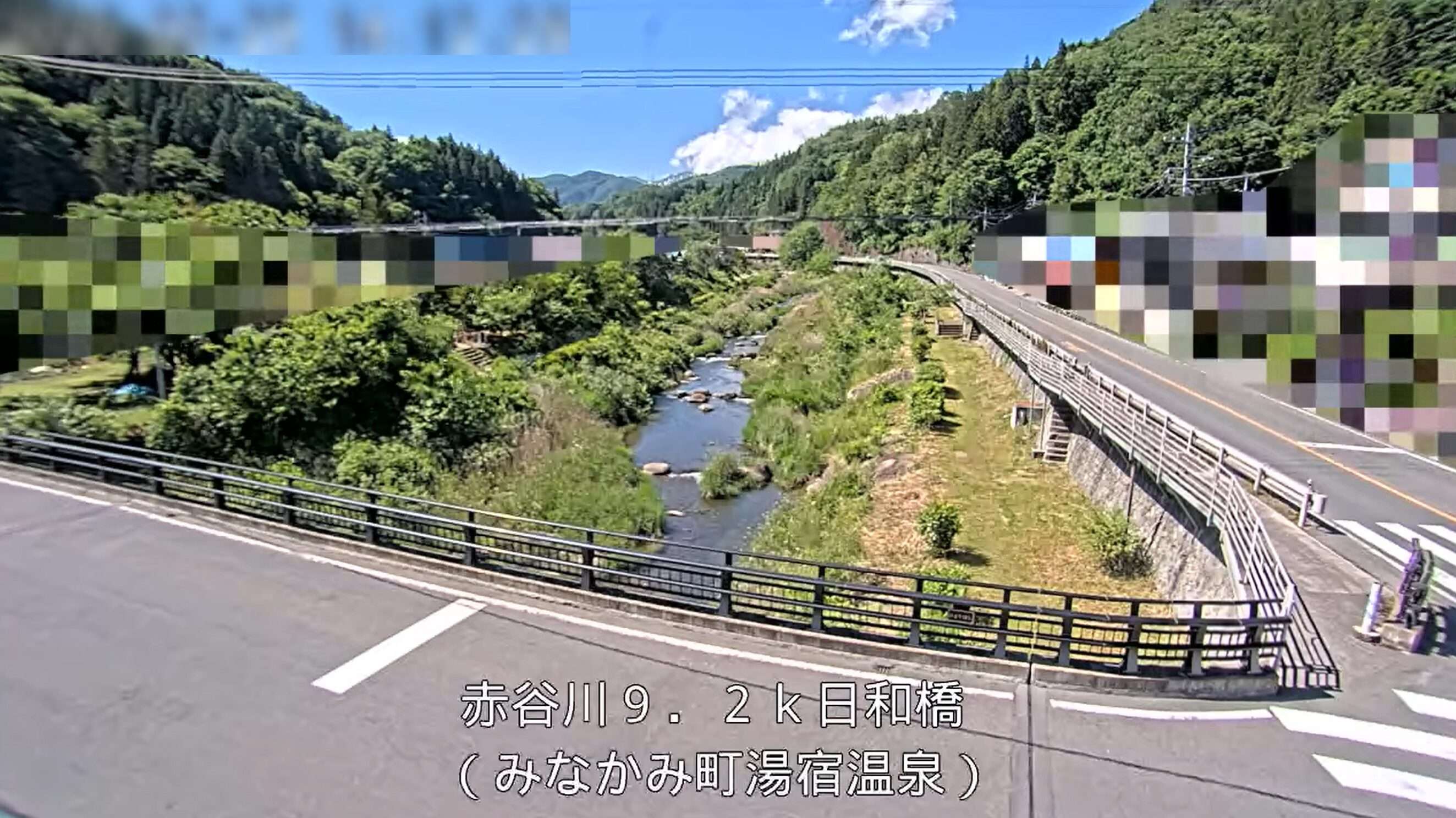 赤谷川日和橋ライブカメラ(群馬県みなかみ町湯宿温泉)