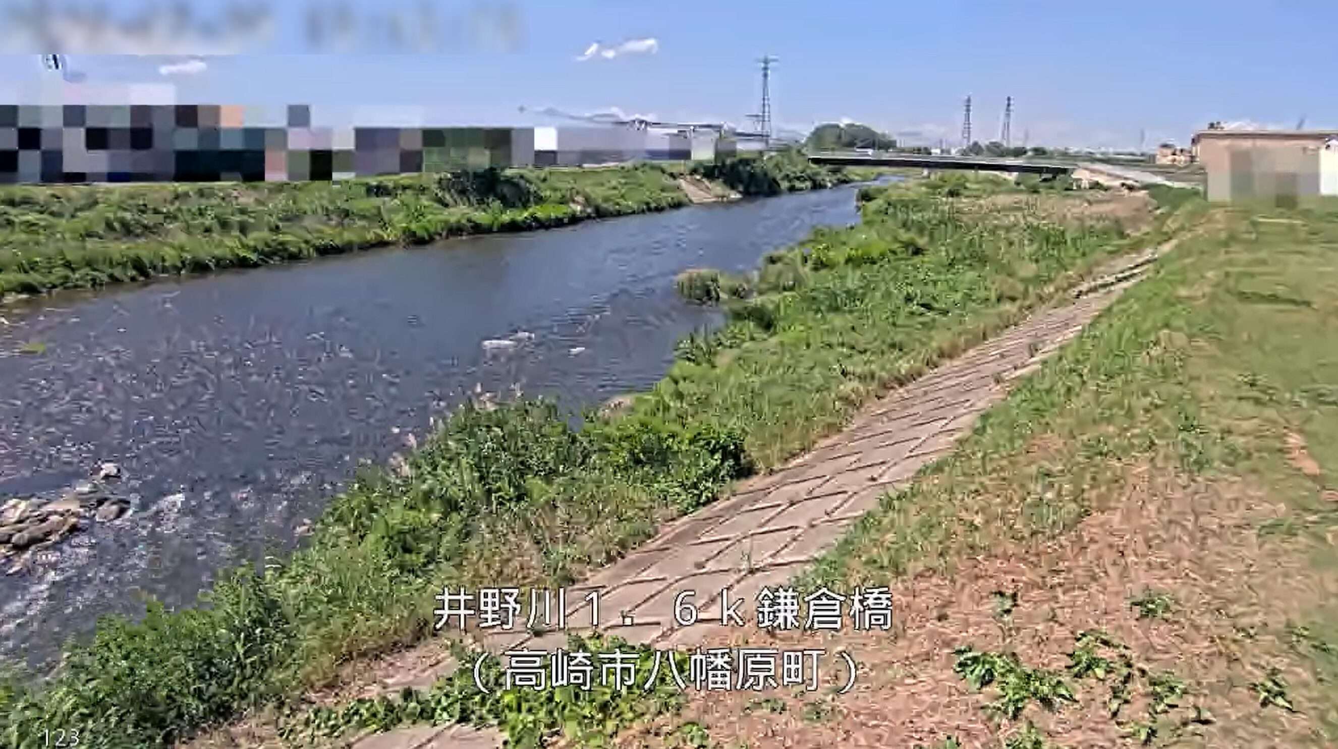 井野川鎌倉橋ライブカメラ(群馬県高崎市八幡原町)