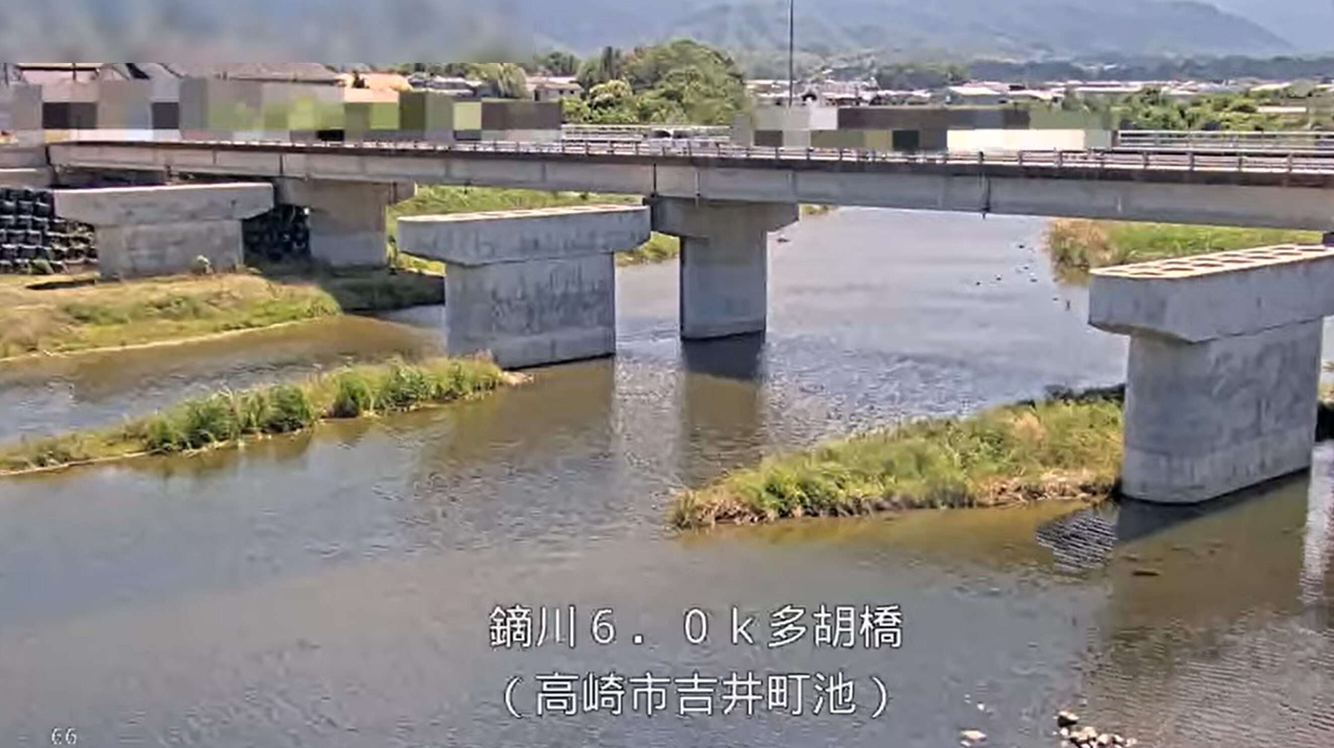 鏑川多胡橋ライブカメラ(群馬県高崎市吉井町岩崎)