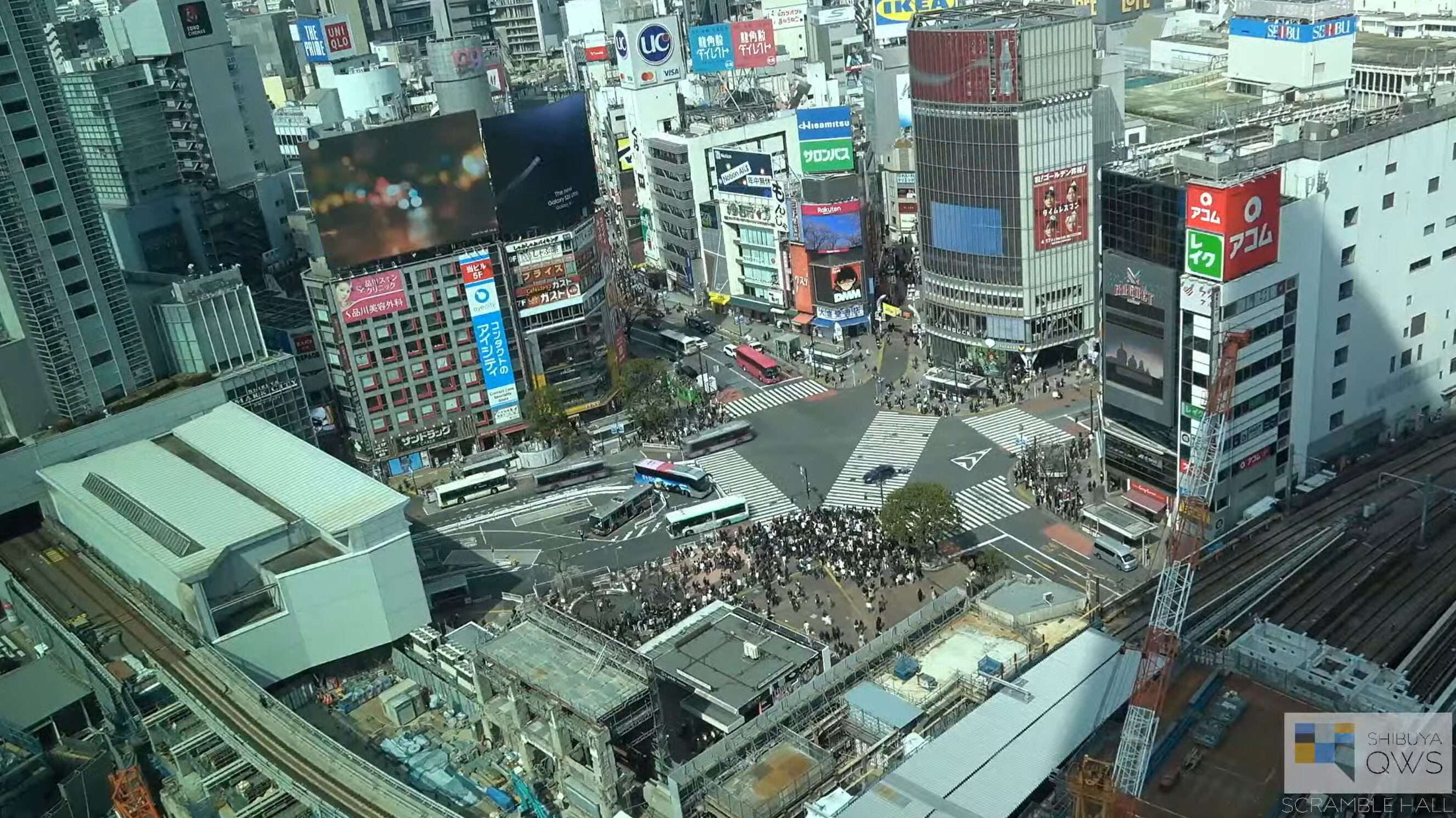 スクランブルホール渋谷スクランブル交差点ライブカメラ(東京都渋谷区渋谷)