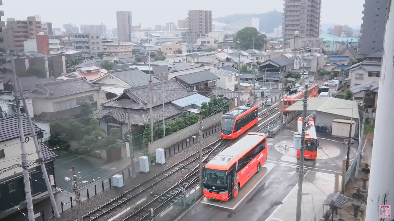 伊予鉄道道後温泉駅スイッチバック側ライブカメラ(愛媛県松山市道後町)