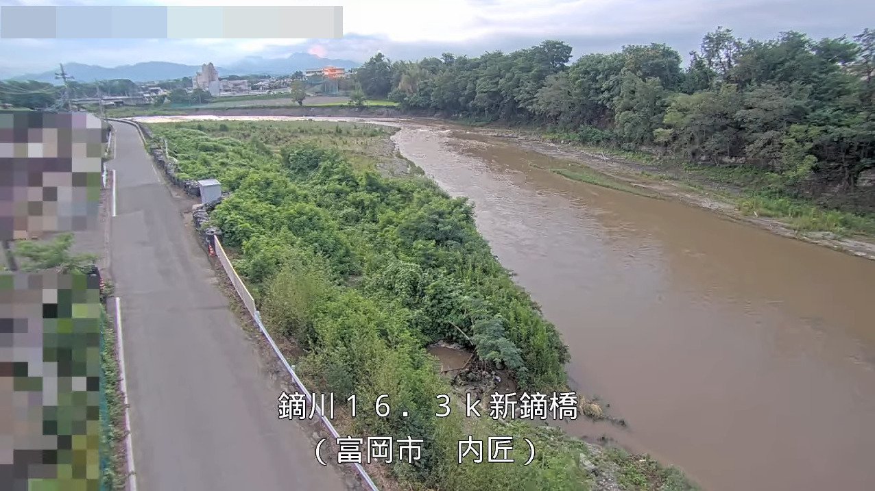 鏑川新鏑橋ライブカメラ(群馬県富岡市内匠)