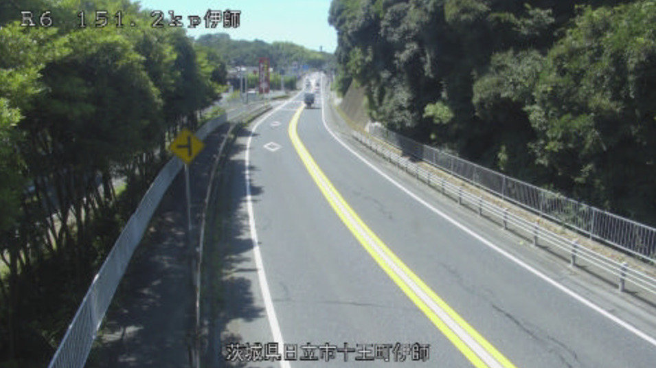 国道6号十王町伊師ライブカメラ(茨城県日立市十王町伊師)
