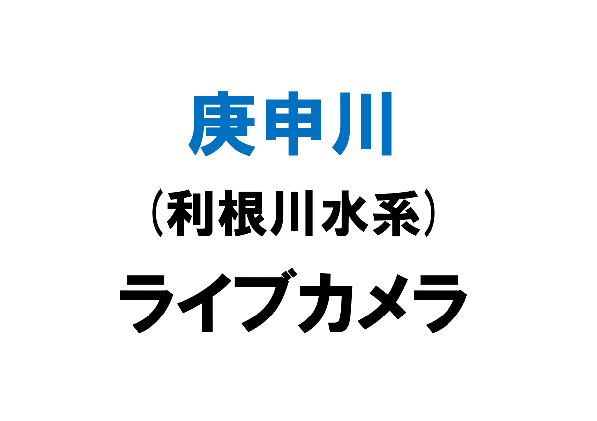 庚申川(利根川水系)ライブカメラ一覧