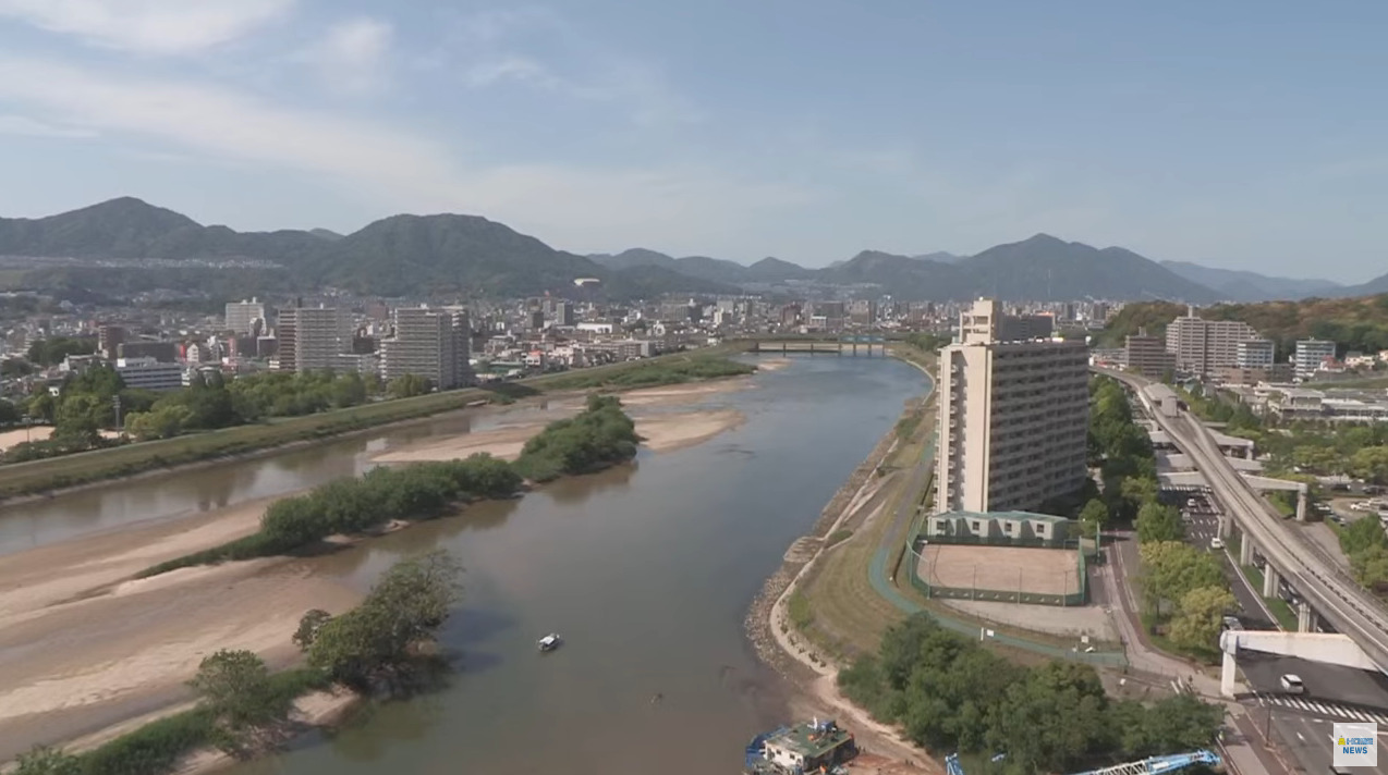 広島ホームテレビ太田川ライブカメラ(広島県広島市中区白島北町)