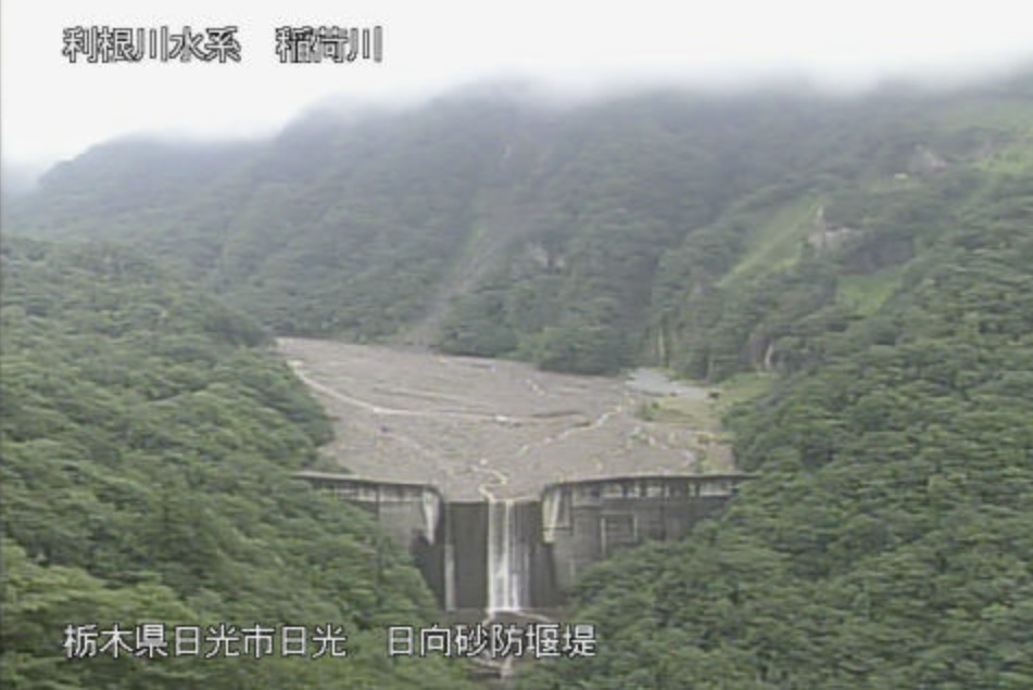 稲荷川日向砂防堰堤ライブカメラ(栃木県日光市日光)