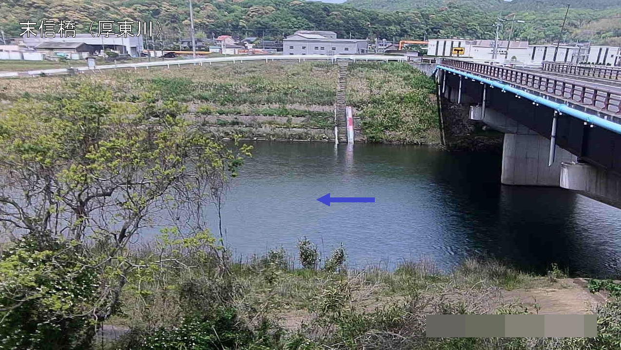 厚東川末信橋ライブカメラ(山口県宇部市末信)