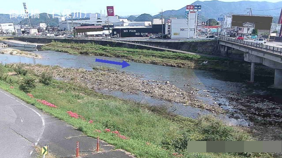 仁保川御堀橋ライブカメラ(山口県山口市大内御堀)