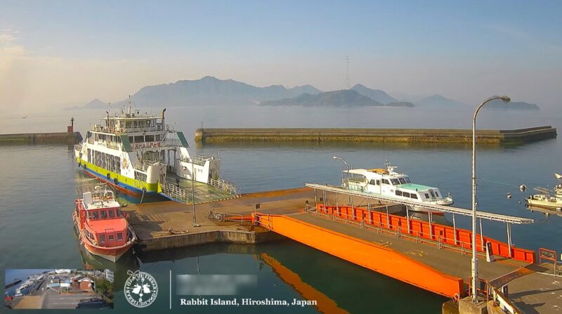 忠海港うさぎの島ライブカメラ(広島県竹原市忠海中町)