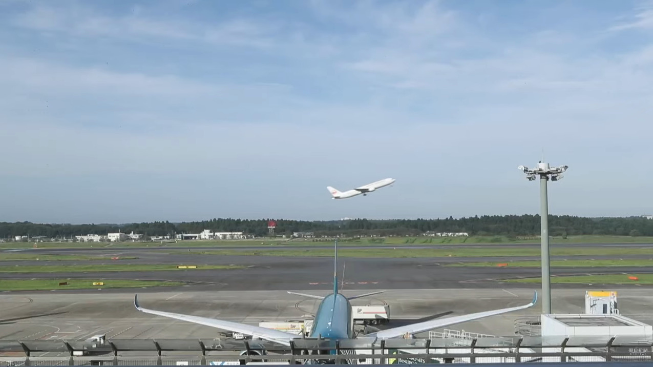 朝日新聞成田空港ライブカメラ(千葉県成田市東三里塚)