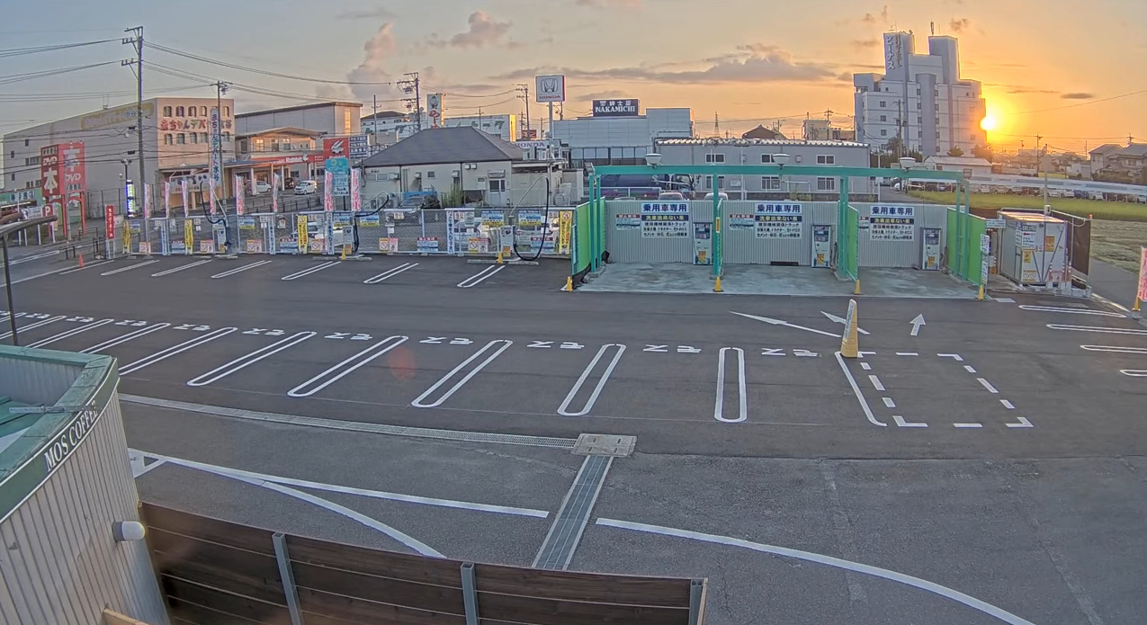 交通安全洗車場蟹江けいさつ前店ライブカメラ(愛知県蟹江町蟹江新田)