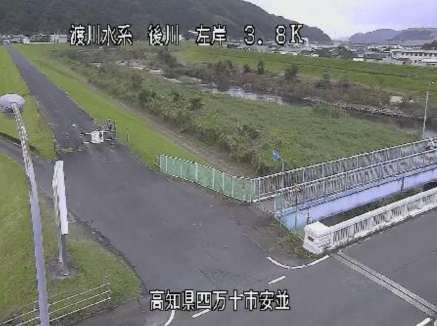 後川安並ライブカメラ(高知県四万十市安並)