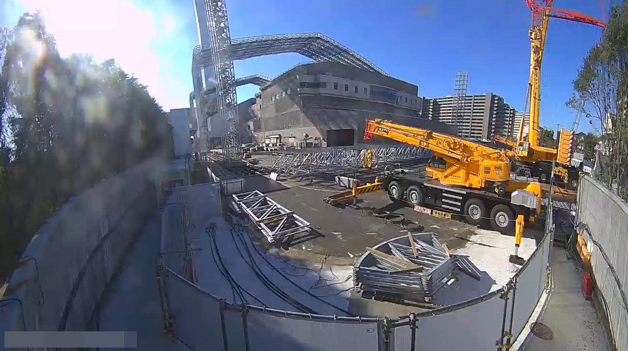 江戸川清掃工場建替工事北東ライブカメラ(東京都江戸川区江戸川)