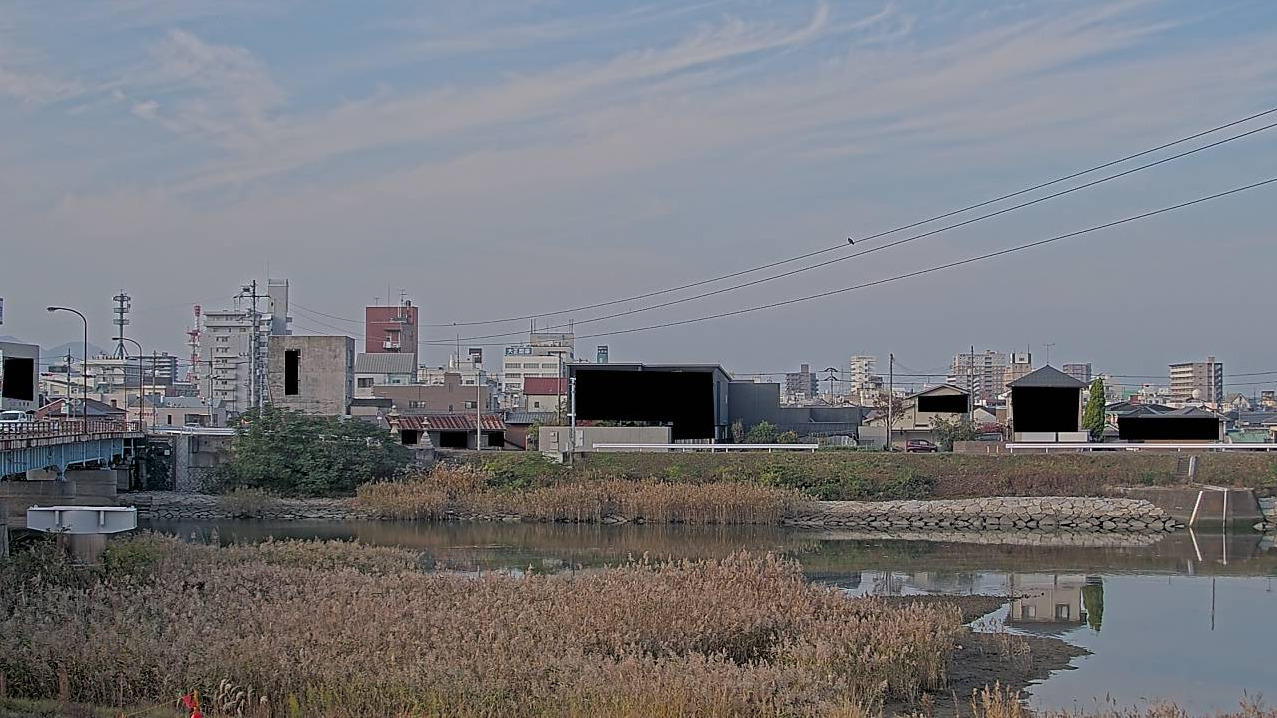 土器川蓬莱橋右岸ライブカメラ(香川県丸亀市土器町東)