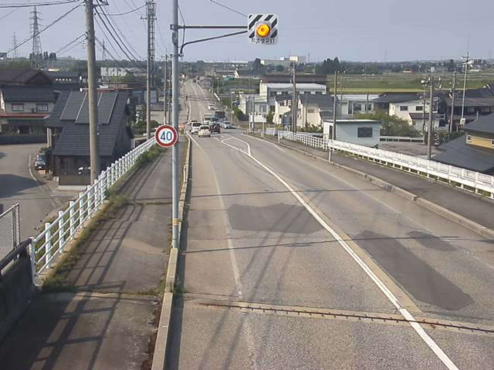 富山県道15号立山水橋線舟橋ライブカメラ(富山県舟橋村舟橋)