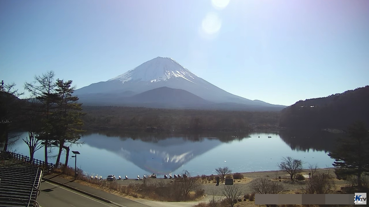 KTV精進湖富士山ライブカメラ(山梨県富士河口湖町精進)