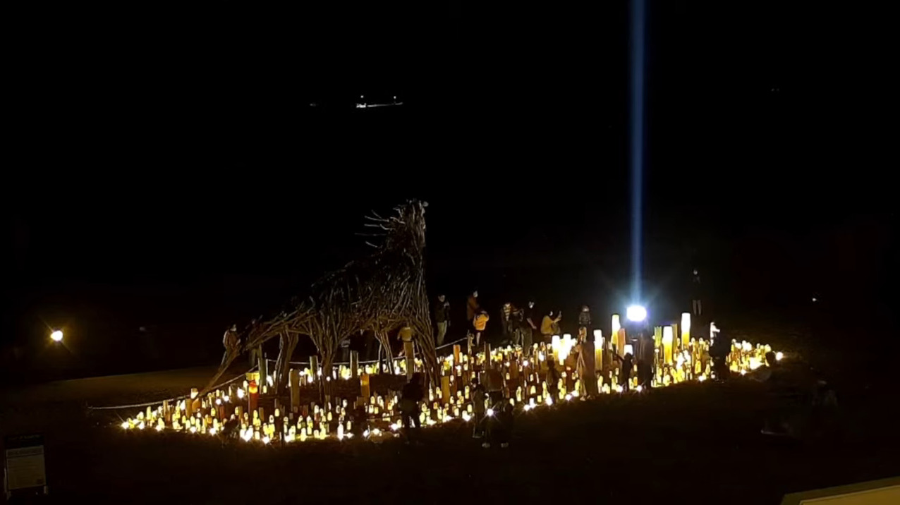 ライトアップ阿字ヶ浦ライブカメラ(茨城県ひたちなか市阿字ケ浦町)