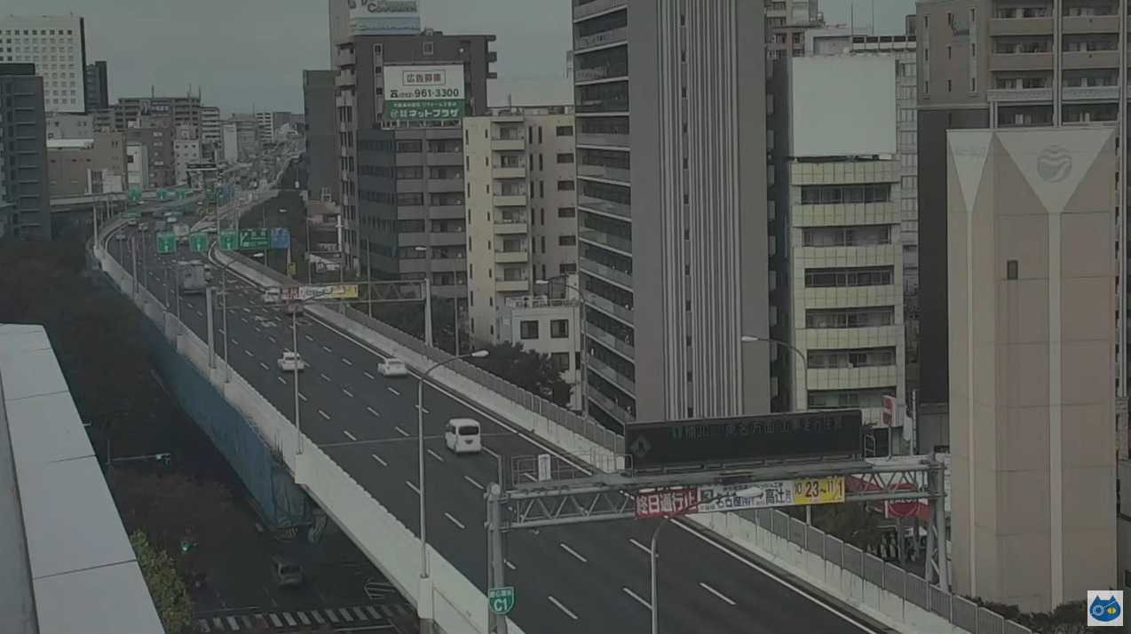 スターキャット名古屋高速新洲崎ジャンクションライブカメラ(愛知県名古屋市中村区名駅南)