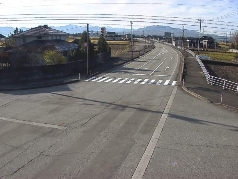 富山県道48号福光福岡線下後亟ライブカメラ(富山県小矢部市下後亟)