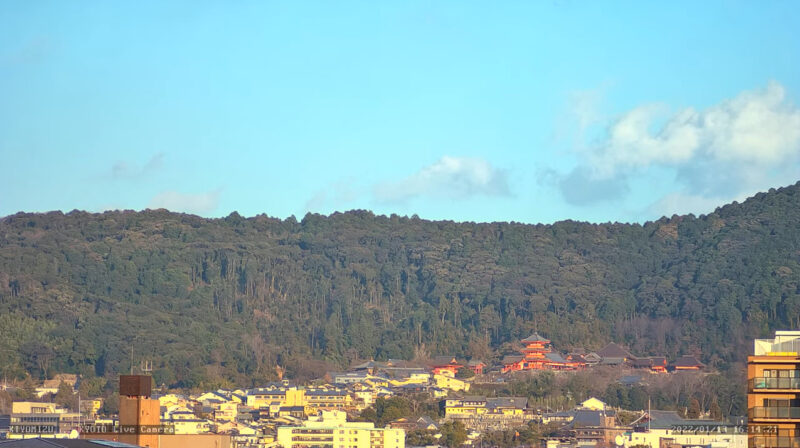 京都東山清水寺ライブカメラ(京都府京都市東山区)