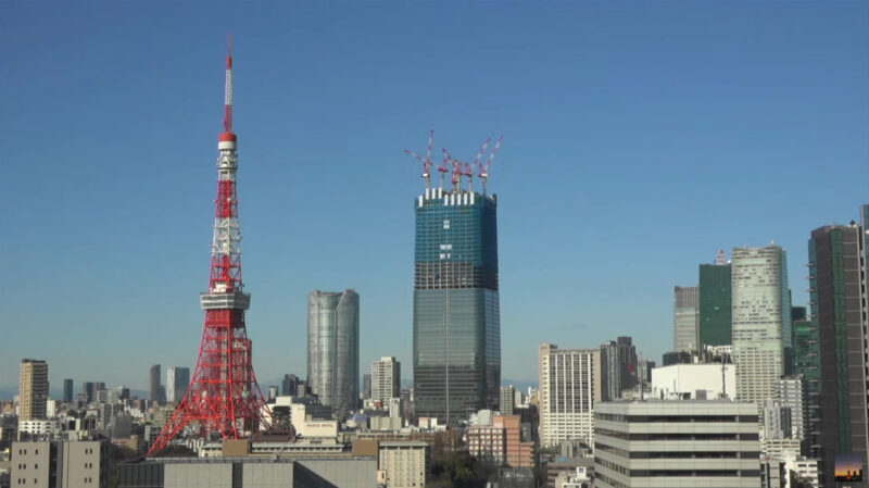 LIVETOKYOSKY虎ノ門麻布台プロジェクトライブカメラ(東京都港区)