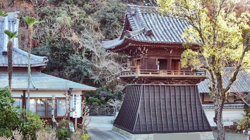 心月齋除夜の鐘ライブカメラ(愛知県美浜町布土明山)