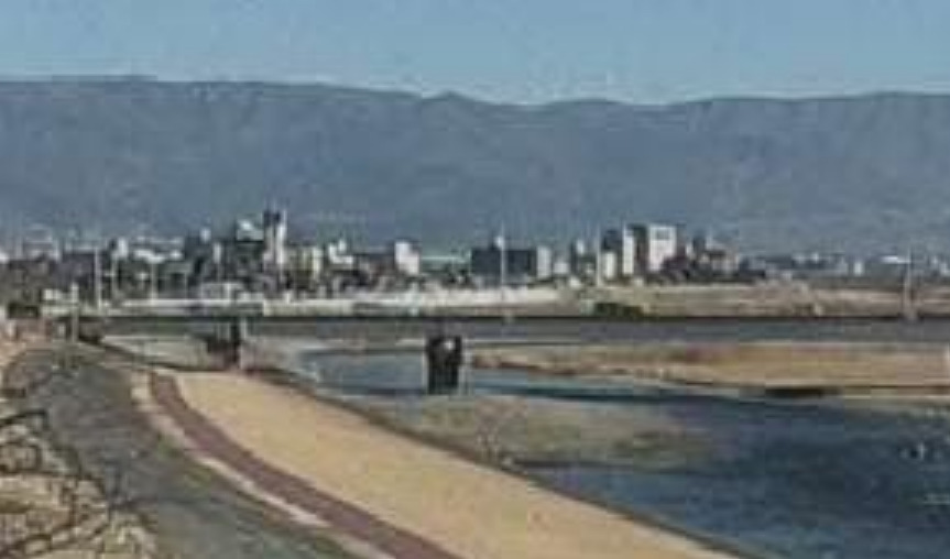 笛吹川笛吹市役所前ライブカメラ(山梨県笛吹市石和町市部)