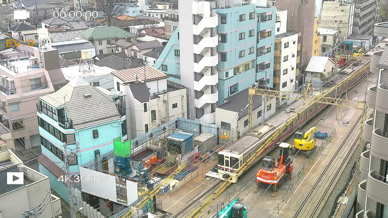 京王電鉄京王線笹塚駅代田橋駅間ライブカメラ(東京都渋谷区笹塚)