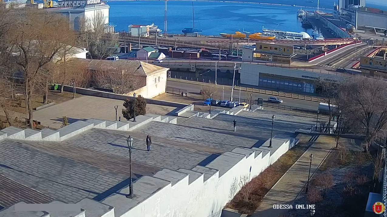 オデッサポチョムキン階段第2ライブカメラ(ウクライナオデッサ州オデッサ)