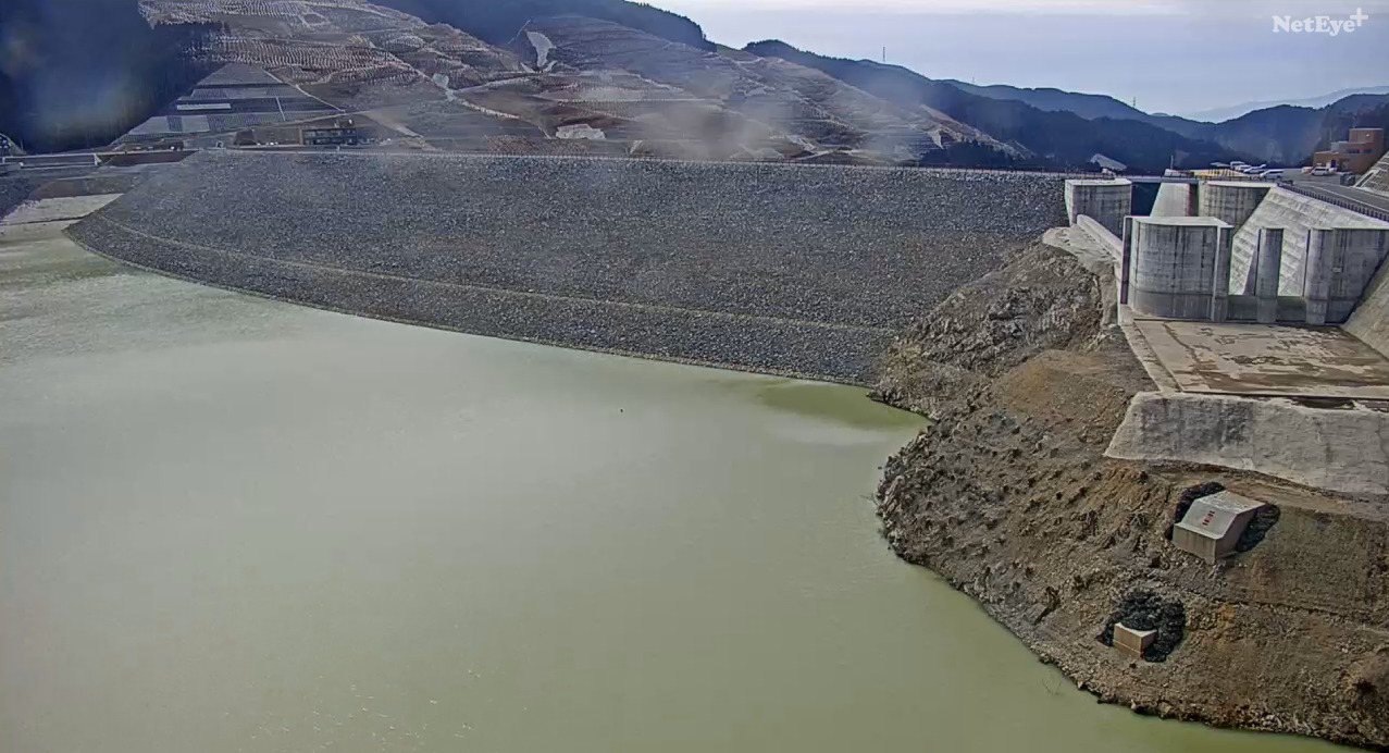 小石原川ダム右岸ライブカメラ(福岡県朝倉市江川)