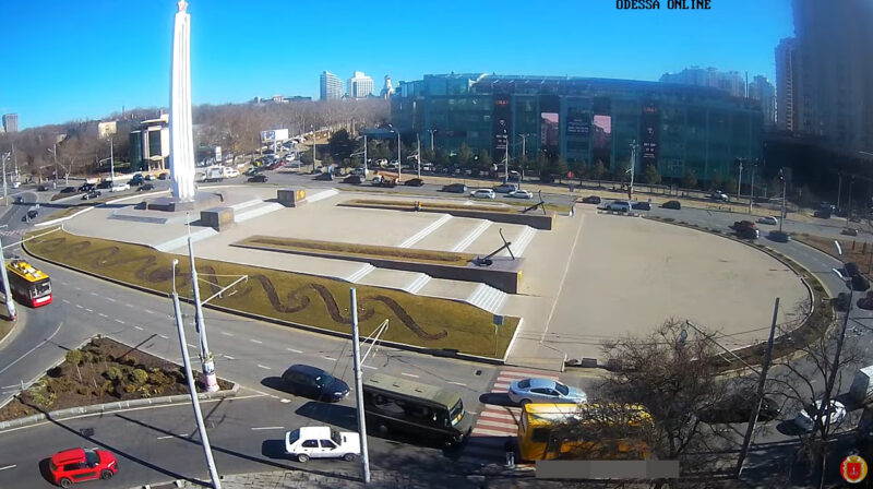 オデッサ4月10日広場ライブカメラ(ウクライナオデッサ州オデッサ)