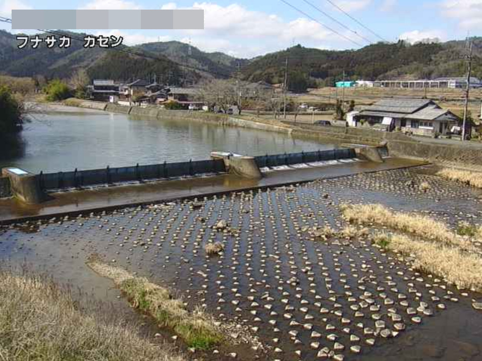 園部川本梅川合流地点ライブカメラ(京都府南丹市園部町船阪)